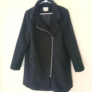 LOFT Black Wool Coat - Sz M